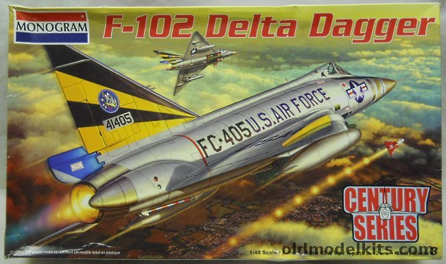 Monogram 1/48 F-102 Delta Dagger With Avionix Cockpit / SAC Metal Gear / Caracal Decals - Century Series Issue, 85-5518 plastic model kit